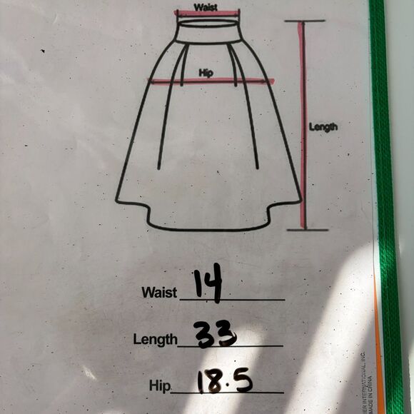 Vtg Anthropologie Beige Stripe Skirt US 6 Button Front Cottagecore Western Rodeo - Picture 10 of 10